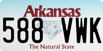 AR license plate 588VWK