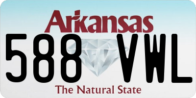 AR license plate 588VWL