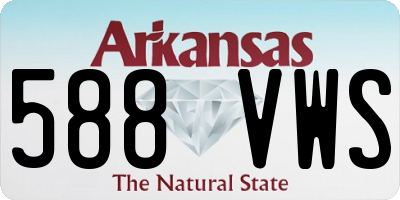 AR license plate 588VWS
