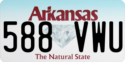 AR license plate 588VWU