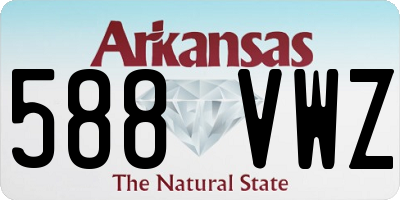 AR license plate 588VWZ