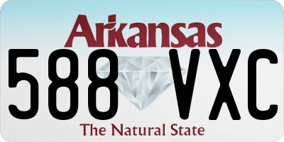 AR license plate 588VXC