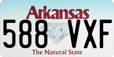 AR license plate 588VXF
