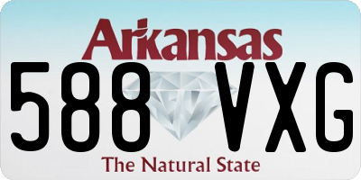 AR license plate 588VXG