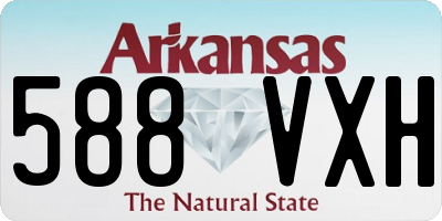 AR license plate 588VXH
