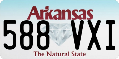AR license plate 588VXI