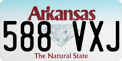 AR license plate 588VXJ