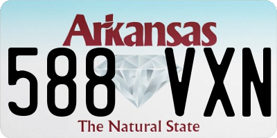 AR license plate 588VXN