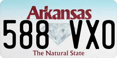 AR license plate 588VXO