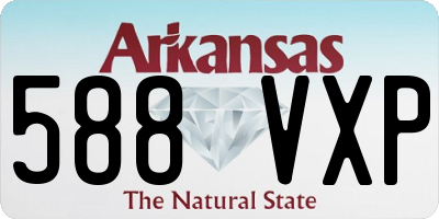 AR license plate 588VXP