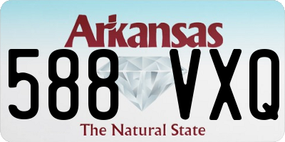 AR license plate 588VXQ