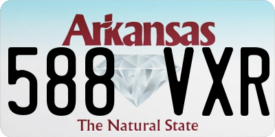 AR license plate 588VXR