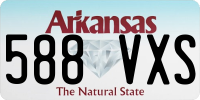 AR license plate 588VXS