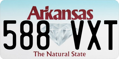 AR license plate 588VXT