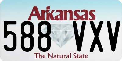 AR license plate 588VXV