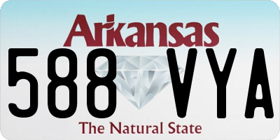 AR license plate 588VYA