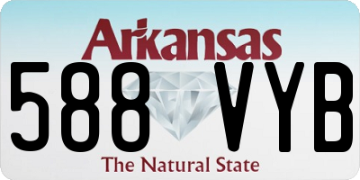 AR license plate 588VYB