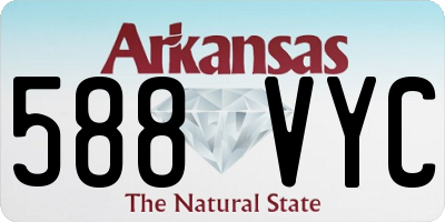 AR license plate 588VYC