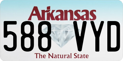 AR license plate 588VYD