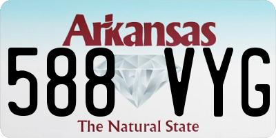 AR license plate 588VYG