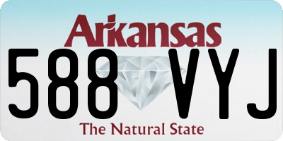 AR license plate 588VYJ