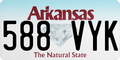 AR license plate 588VYK