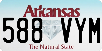 AR license plate 588VYM