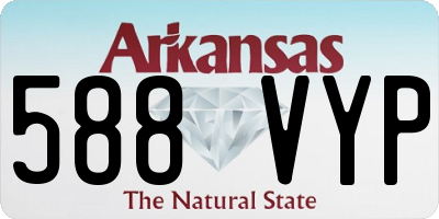 AR license plate 588VYP