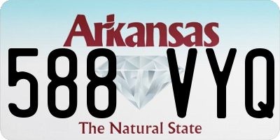 AR license plate 588VYQ