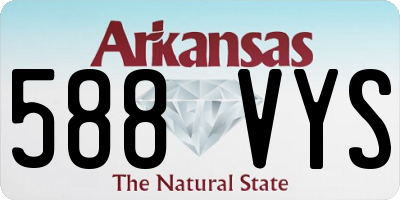 AR license plate 588VYS