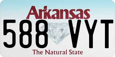 AR license plate 588VYT