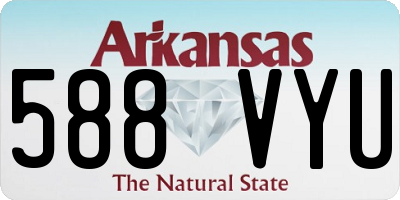 AR license plate 588VYU