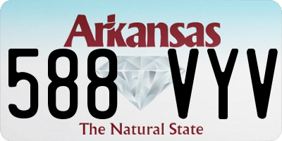 AR license plate 588VYV