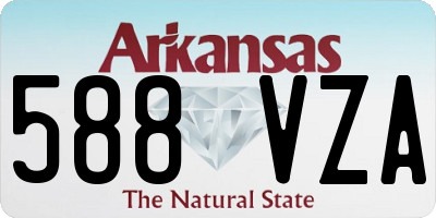 AR license plate 588VZA