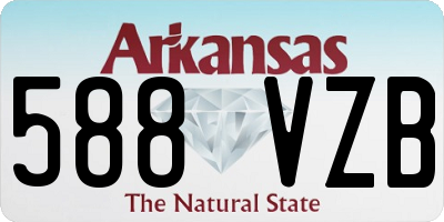 AR license plate 588VZB