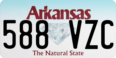 AR license plate 588VZC