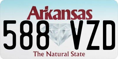 AR license plate 588VZD