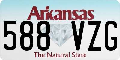AR license plate 588VZG