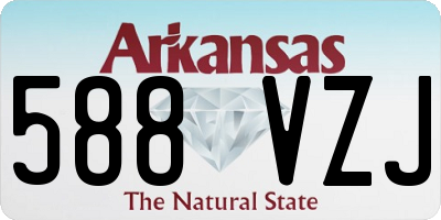 AR license plate 588VZJ
