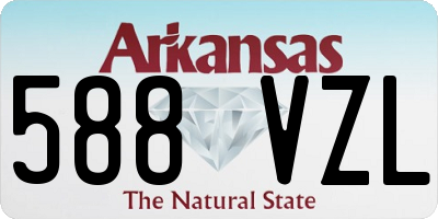 AR license plate 588VZL