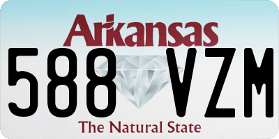 AR license plate 588VZM
