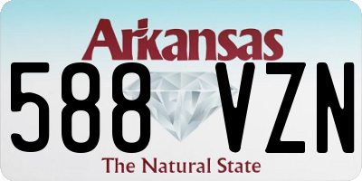 AR license plate 588VZN