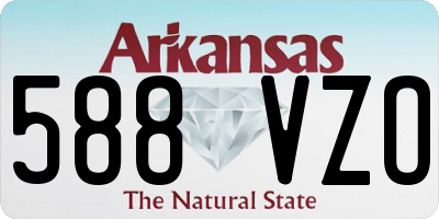 AR license plate 588VZO