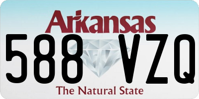 AR license plate 588VZQ