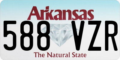 AR license plate 588VZR