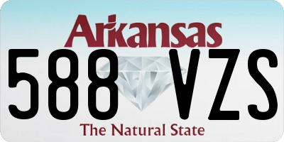 AR license plate 588VZS