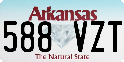 AR license plate 588VZT