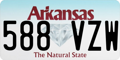 AR license plate 588VZW