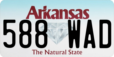 AR license plate 588WAD