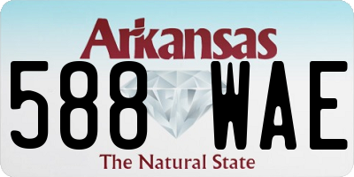 AR license plate 588WAE